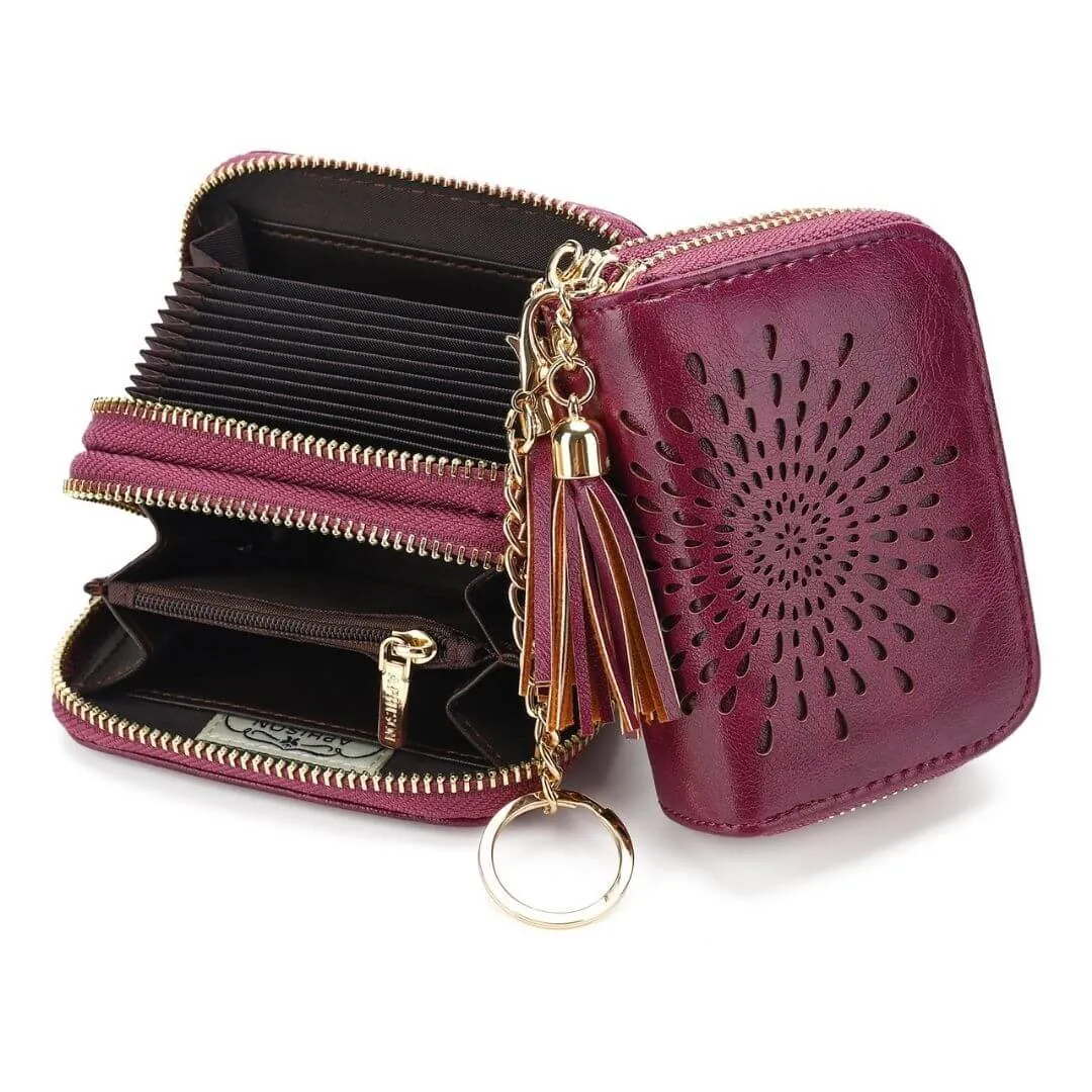 Popular single zipper lady card holder in 2021