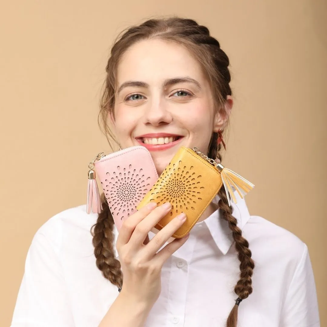 Popular single zipper lady card holder in 2021