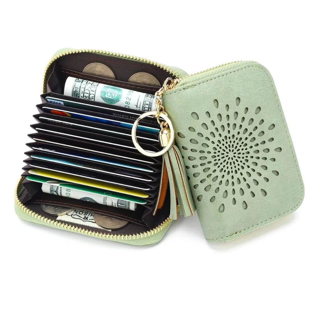 Popular single zipper lady card holder in 2021