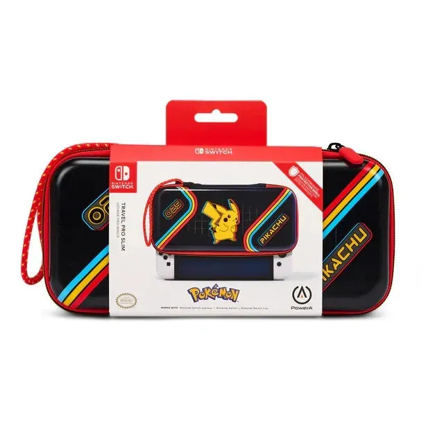 PowerA Protection Case Slim Travel Pro for Nintendo Switch OLED Model/Switch/Switch Lite Pokémon: Pikachu Arcade