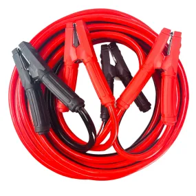 ROAD GENIE 25 Foot, 1 Gauge Booster Cable with Color-Coded Cables and Chrome Plated Clamps for Easy and Reliable Jump-Starting || Comes with Carrying Pouch