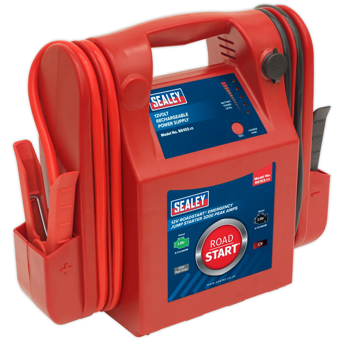 RoadStart¨ Emergency Jump Starter 12V 3200 Peak Amps