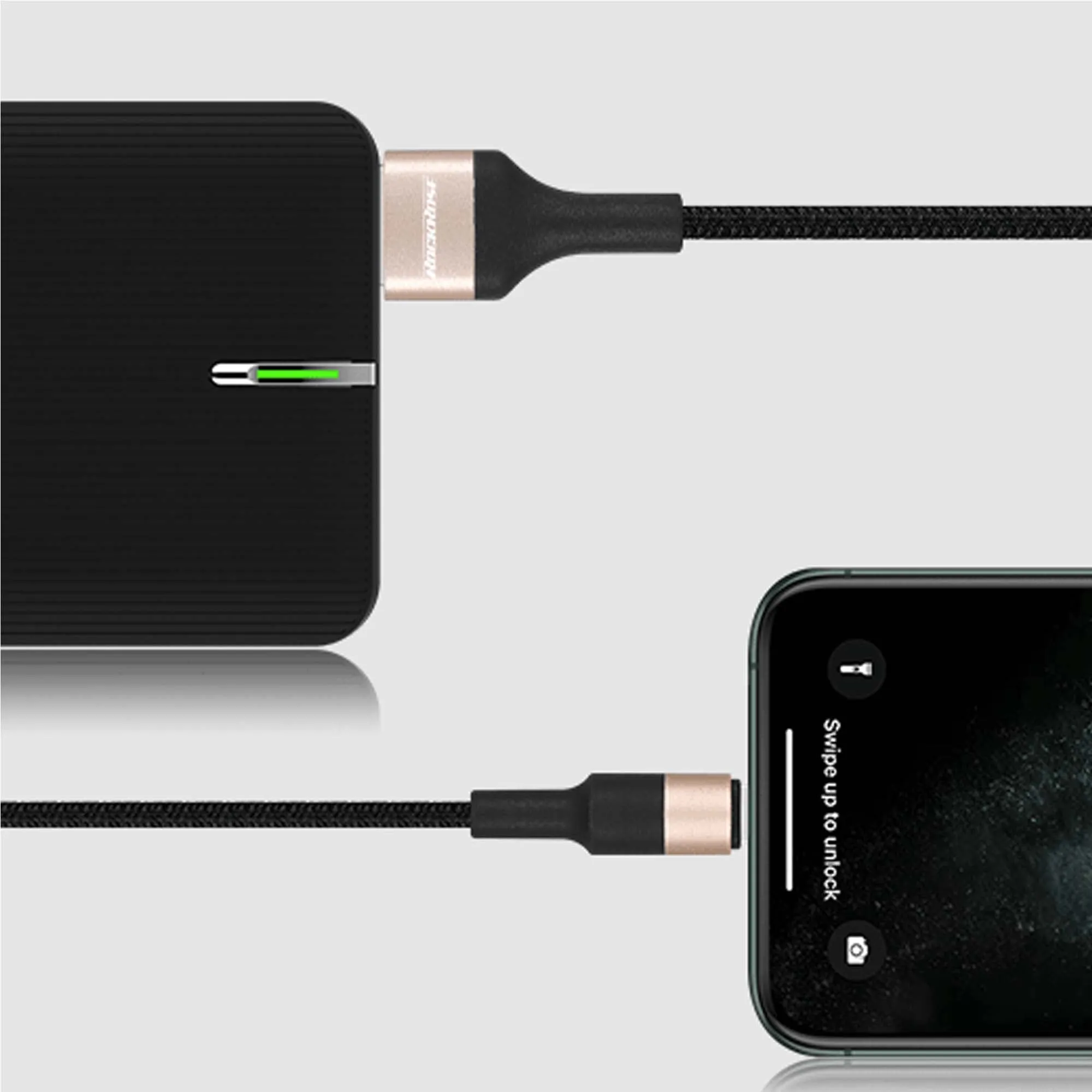 Rockrose Acacia AC 1m USB-C Cable - Black Gold (Barcode: 6973135540335 )