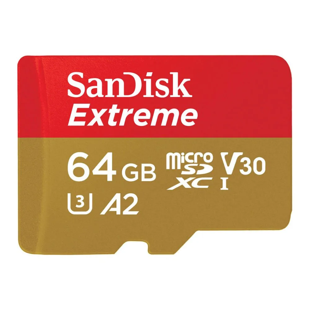 Sandisk Extreme Micro SD Memory Card - 64GB