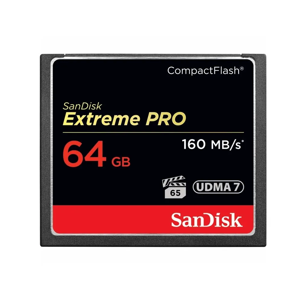SanDisk Extreme Pro CF 64GB Compact Flash Memory Card 4K 160MBs UDMA 7