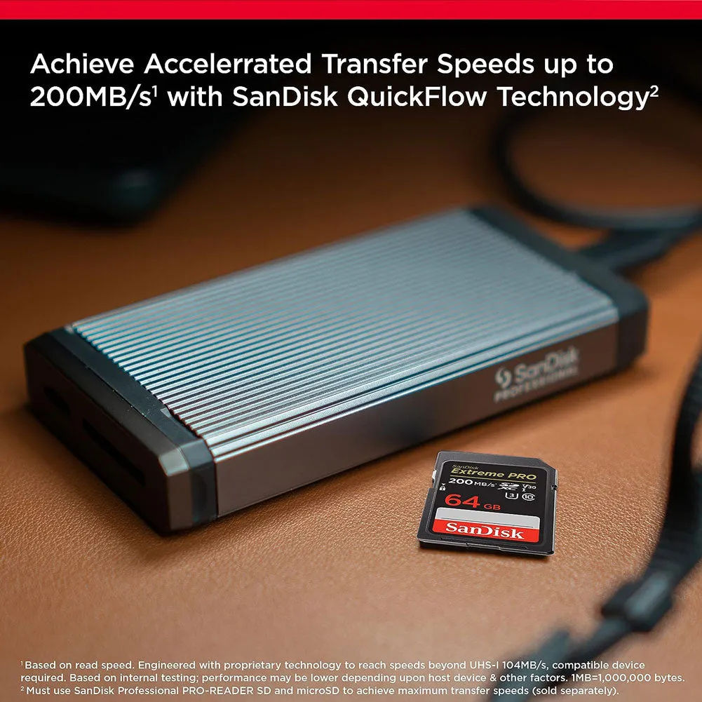 Sandisk Extreme Pro SDXC UHS-1 SD 64GB Card 200 MB/s
