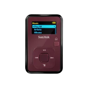 SanDisk Sansa Clip  4 GB MP3 Player (Red) (Discontinued by Manufacturer)