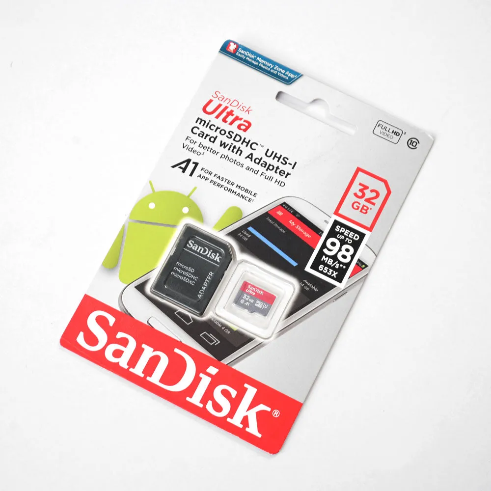 Sandisk UHS-1 Memory Card With Adapter- 32 GB