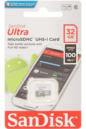 Sandisk Ultra Micro SDHC Memory Card - 32 GB