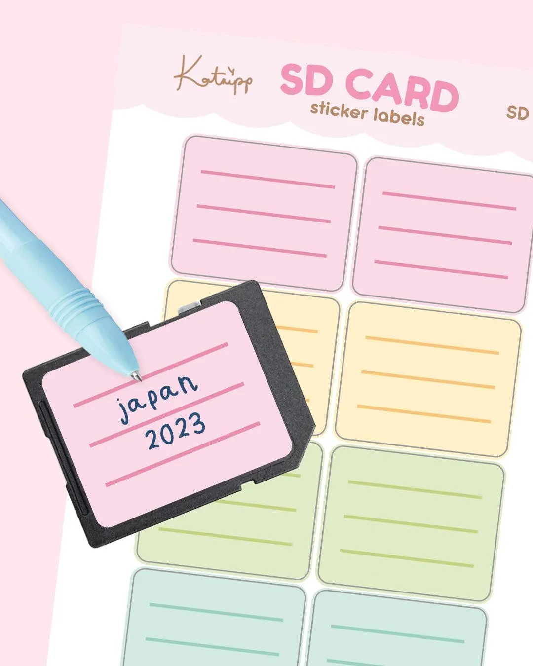 SD Card Organisation Stickers