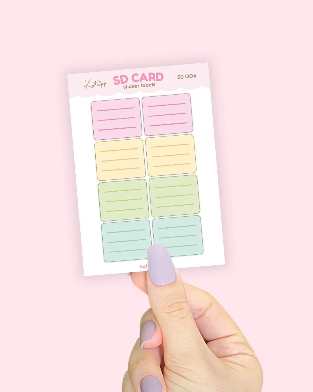 SD Card Organisation Stickers