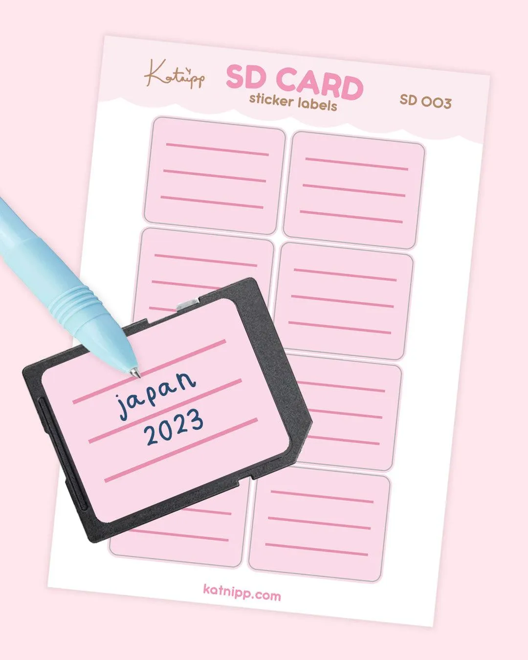 SD Card Organisation Stickers