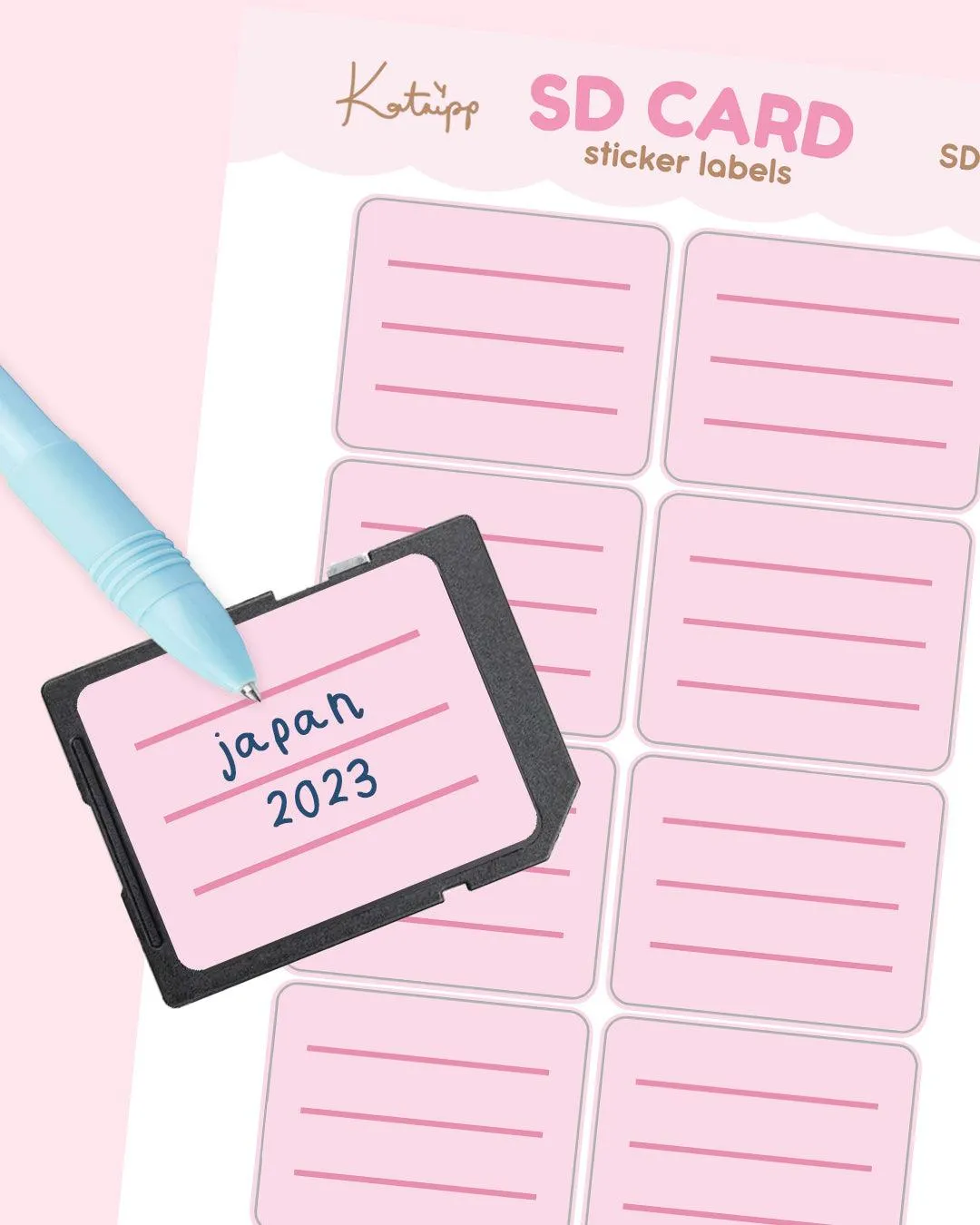 SD Card Organisation Stickers