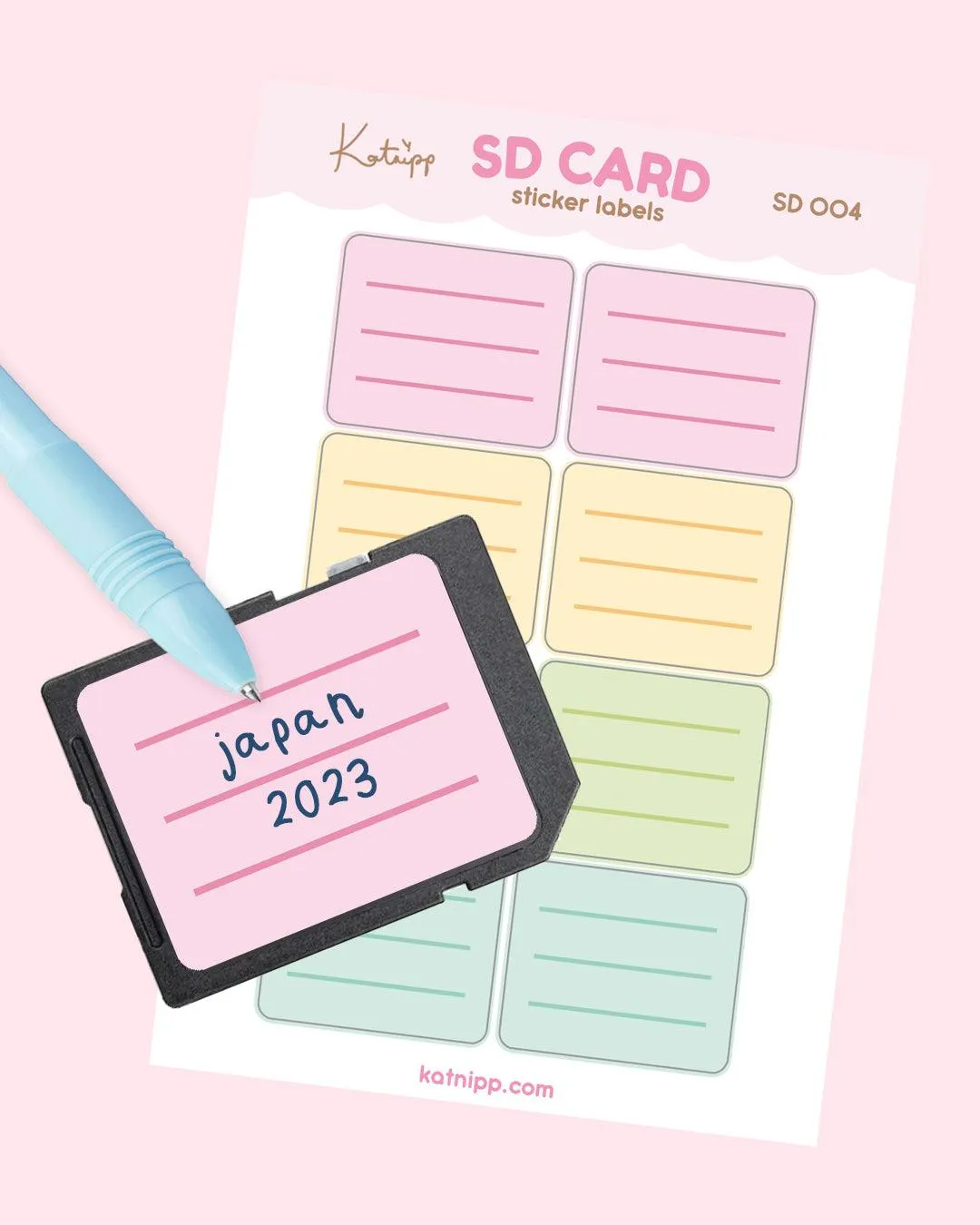 SD Card Organisation Stickers