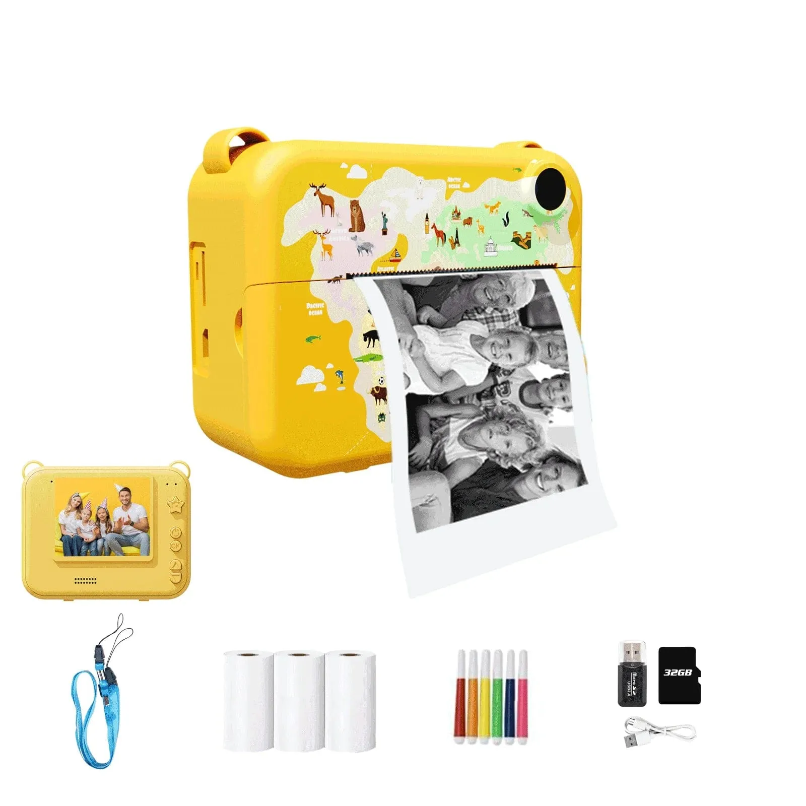 SnapFun Instant Print Kids Camera