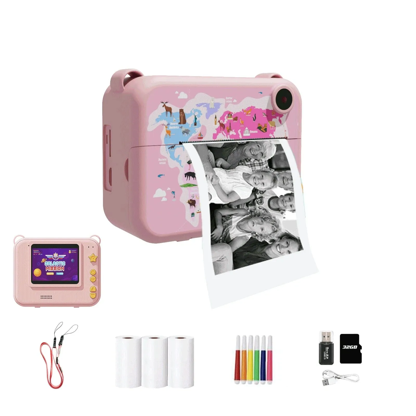 SnapFun Instant Print Kids Camera