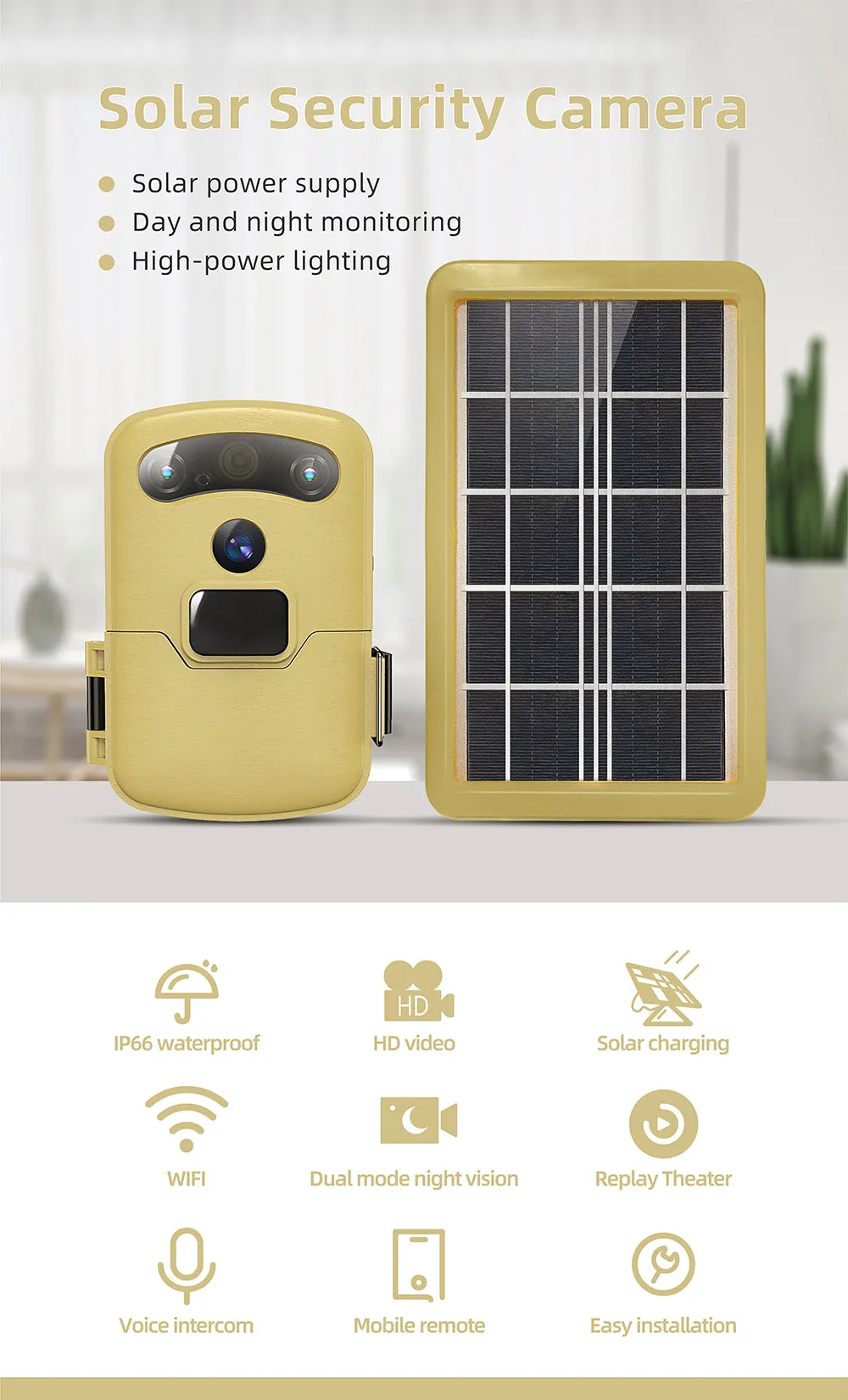 Solar Powered Wifi Hunting Camera Hc901