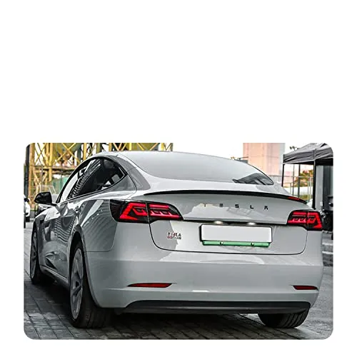 Sport Style LED Tail Lights For Tesla Model 3 & Model Y With Start Up Animation Sequential Indicator US Version Rear Lamps