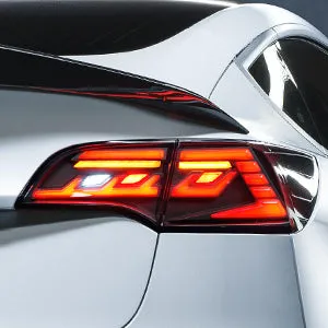 Sport Style LED Tail Lights For Tesla Model 3 & Model Y With Start Up Animation Sequential Indicator US Version Rear Lamps