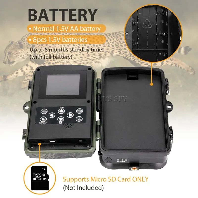 Suntekcam HC-810A Hunting Trail Camera Surveillance Wildlife Infrared Night Vision 24MP 1080P Wild Photo Traps