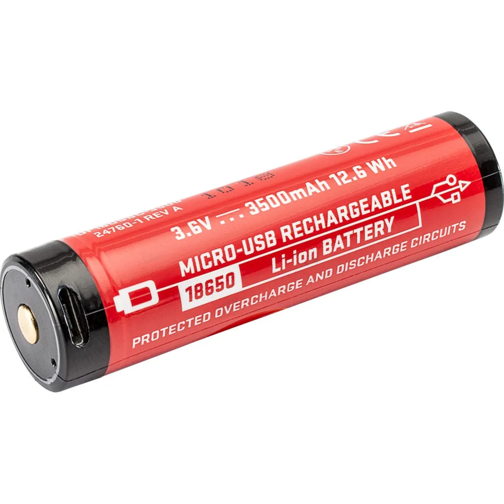 Surefire SF18650B Micro-USB Rechargeable 18650 Battery 3.6V 3500mAh