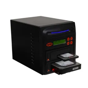 Systor 1 to 1 SATA 150MB/S HDD SSD Duplicator/Sanitizer - 3.5" & 2.5" Hard Disk Drive / Solid State Drive Dual Port Hot Swap (SYS201HS-DP)