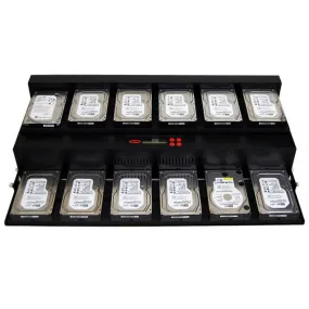 Systor 1 to 11 SATA 150MB/S Flatbed Hard Disk Drive / Solid State Drive (HDD/SSD) Duplicator & Sanitizer (SYS11HDD)