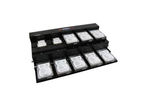 Systor 1 to 9 Flatbed SATA SSD HDD Duplicator & Sanitizer - 36GB/Min - Copy & Erase 3.5" & 2.5" Hard Disk & Solid State Drive 600MB/Sec (SYS09-SSD-SATA3)