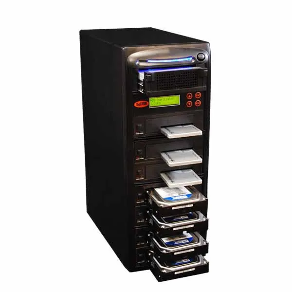 SySTOR 1:7 SATA/IDE Combo Hard Disk Drive / Solid State Drive (HDD/SSD) Clone Duplicator/Sanitizer - High Speed (300MB/sec) (SYS307CO)