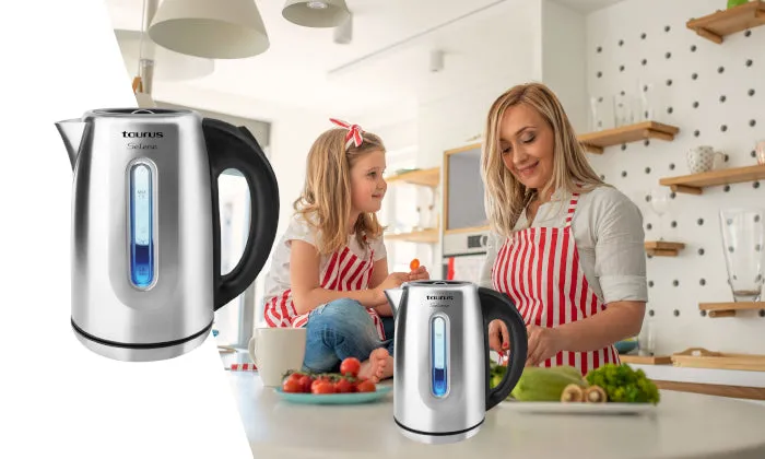 Taurus Kettle 360 Degree Cordless Stainless Steel Brushed 1.7 L 2200 W "Selene"