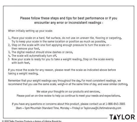 Taylor Precision Products Digital Bathroom Talking Scale, Black Glass