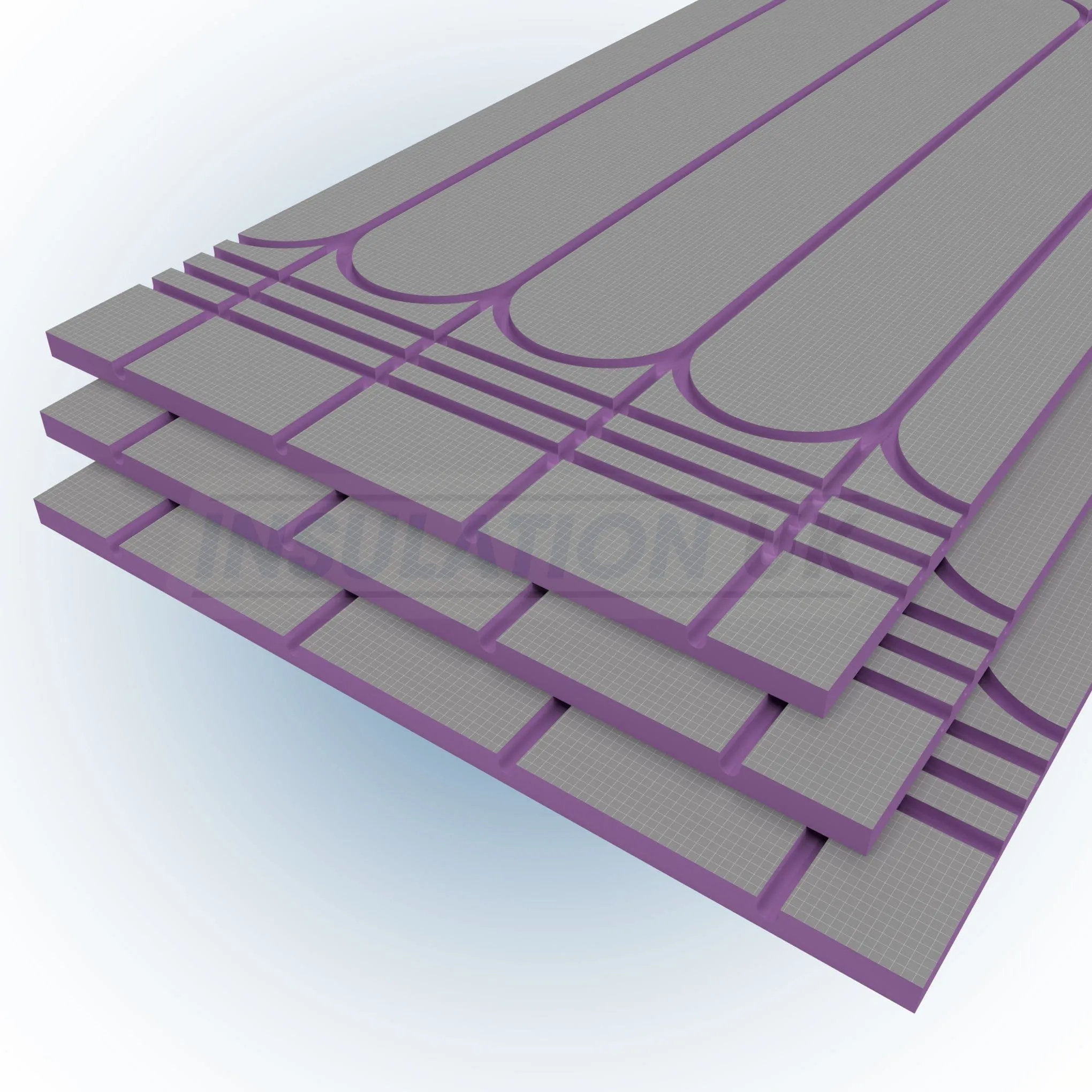 Tekwarm Lite Low Profile UFH Board | 1200mm x 600mm x 20mm