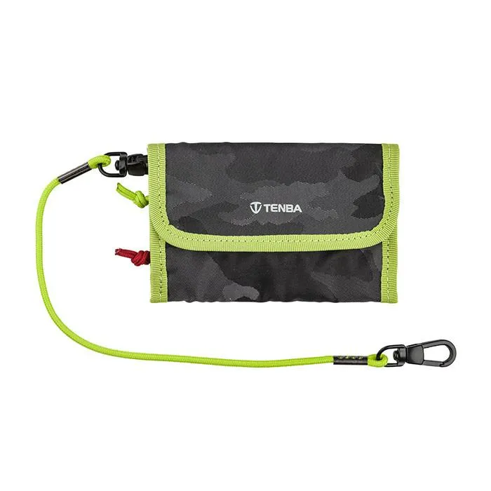 Tenba Tools Reload Universal Card Wallet  Black Camo/Lime