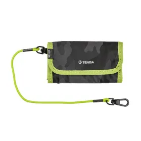 Tenba Tools Reload Universal Card Wallet — Black Camo/Lime