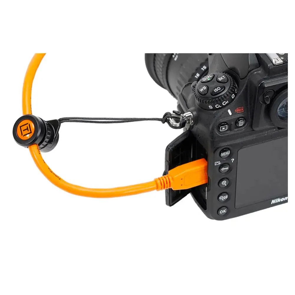 Tether Tools Tetherpro USB 3 To USB-C 4.6m Orange   TetherGuard TG020