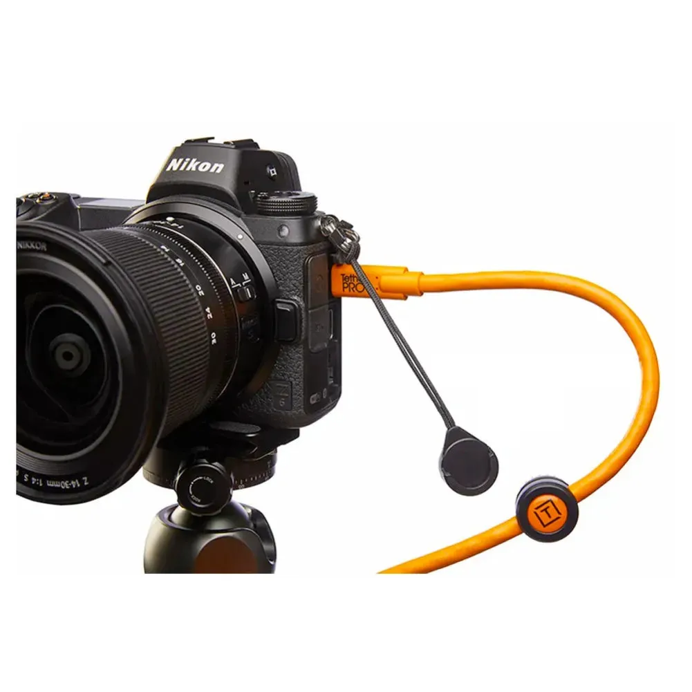Tether Tools Tetherpro USB 3 To USB-C 4.6m Orange   TetherGuard TG020