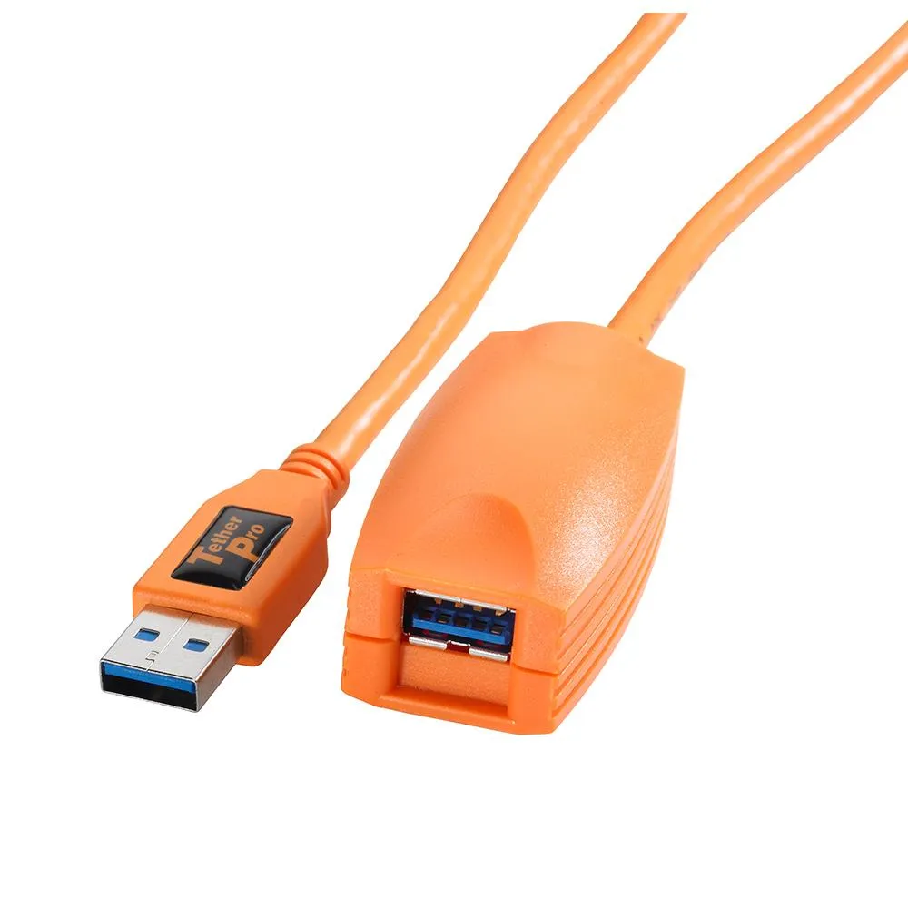 TetherPro USB 3 5m Active Extension Cable (Hi-Vis Orange)