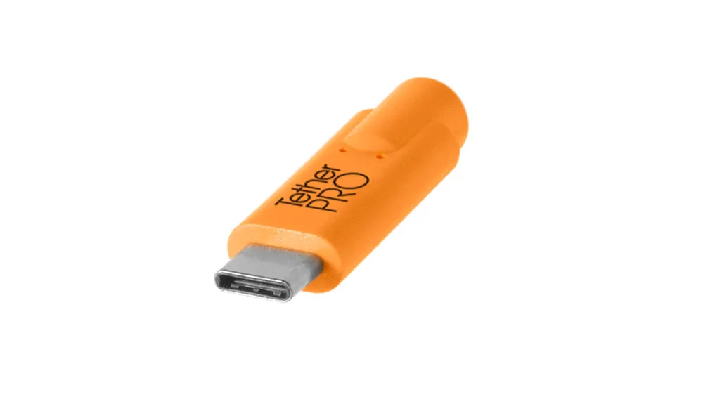 TetherTools USB-C to USB-C, 10' (3m) Orange Cable