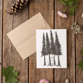 Thank you Hiker Letterpress Card