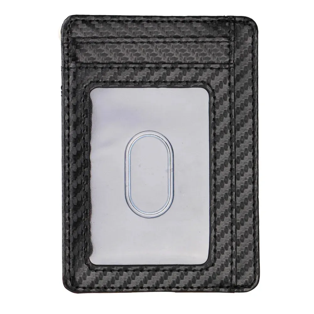 THINKTHENDO Slim RFID Blocking Leather Wallet Credit ID Card Holder Purse Money Case for Men Women 2020 Fashion Bag 11.5x8x0.5cm