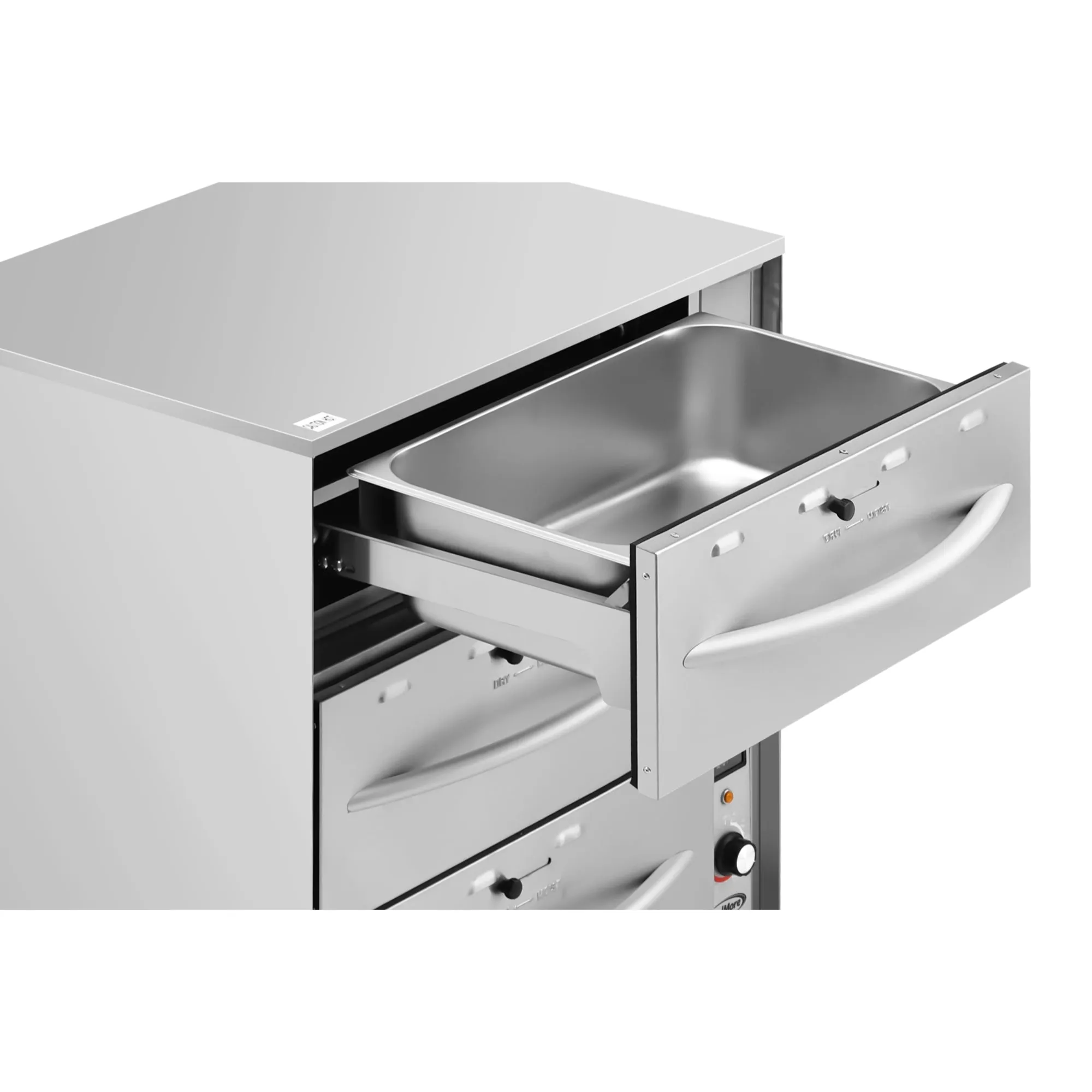Three-Drawer Commercial Free Standing Warming Drawer in Stainless-Steel (KM-WD-M3)