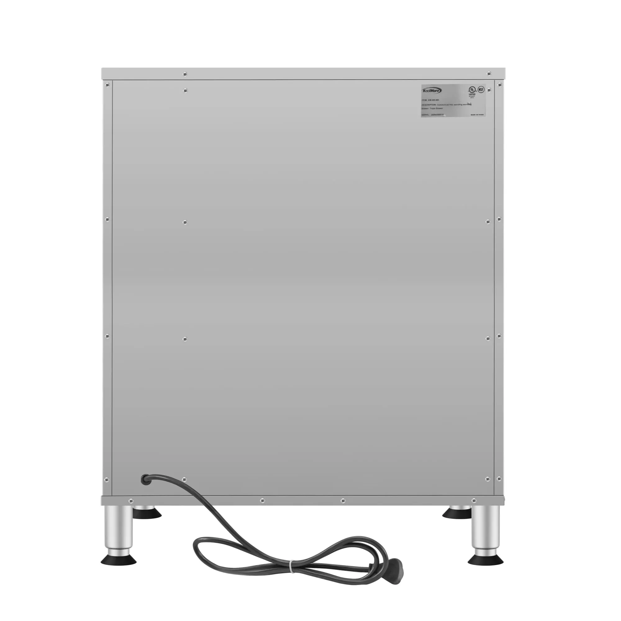 Three-Drawer Commercial Free Standing Warming Drawer in Stainless-Steel (KM-WD-M3)