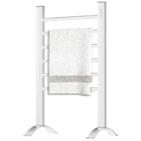 Towel Warmer 2-in-1, with Built-in Timer, Heated Towel Rack, Freestanding & Wall Mounted