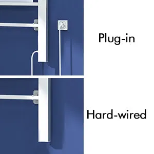 Towel Warmer 2-in-1, with Built-in Timer, Heated Towel Rack, Freestanding & Wall Mounted