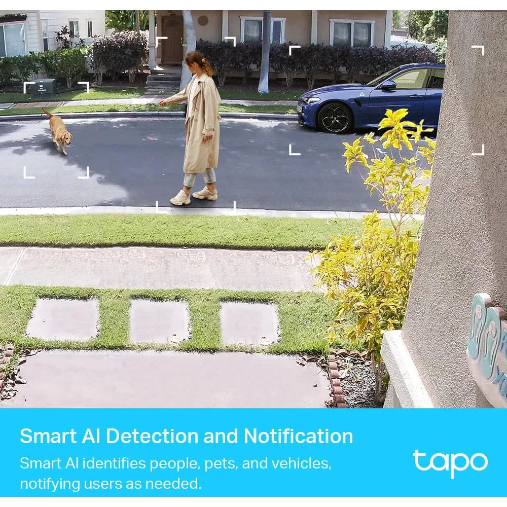 TP-Link Tapo Smart 2K Wire-Free Security Camera System (2 Pack)