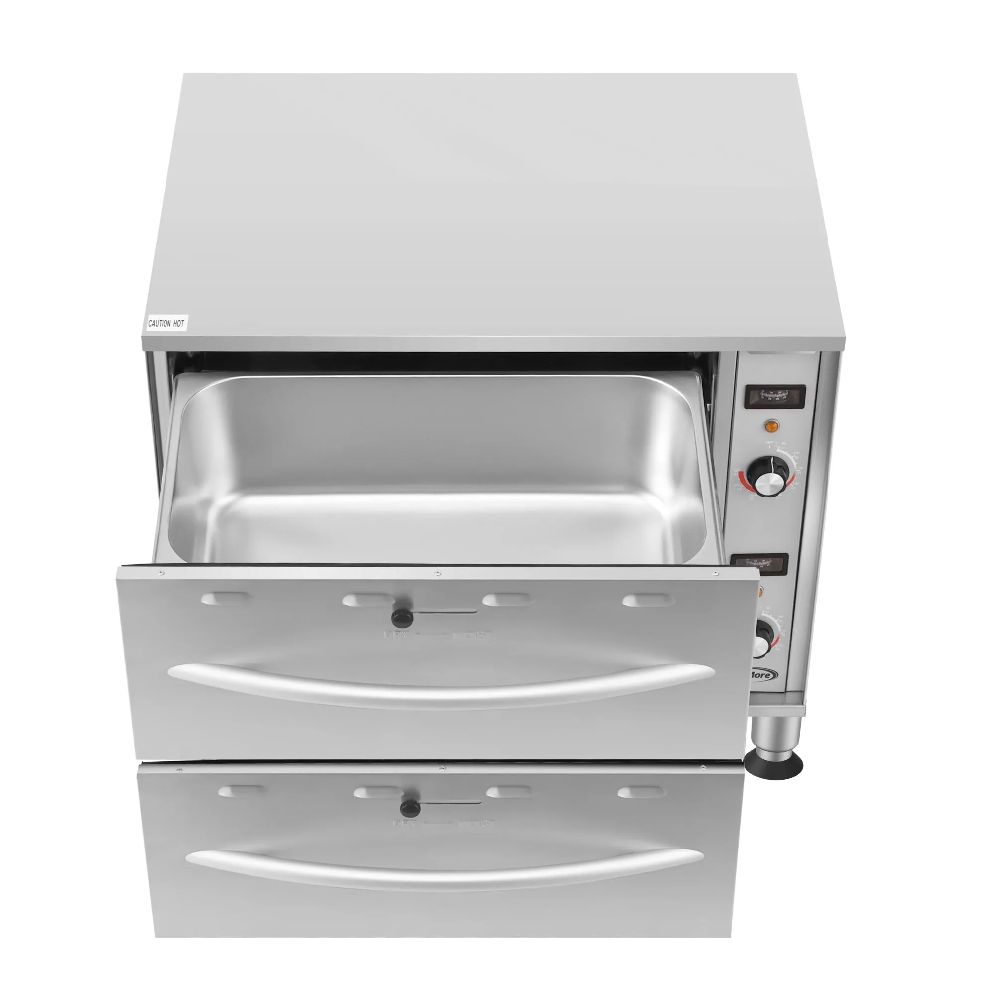 Two-Drawer Commercial Free Standing Warming Drawers in Stainless-Steel (KM-WD-M2)