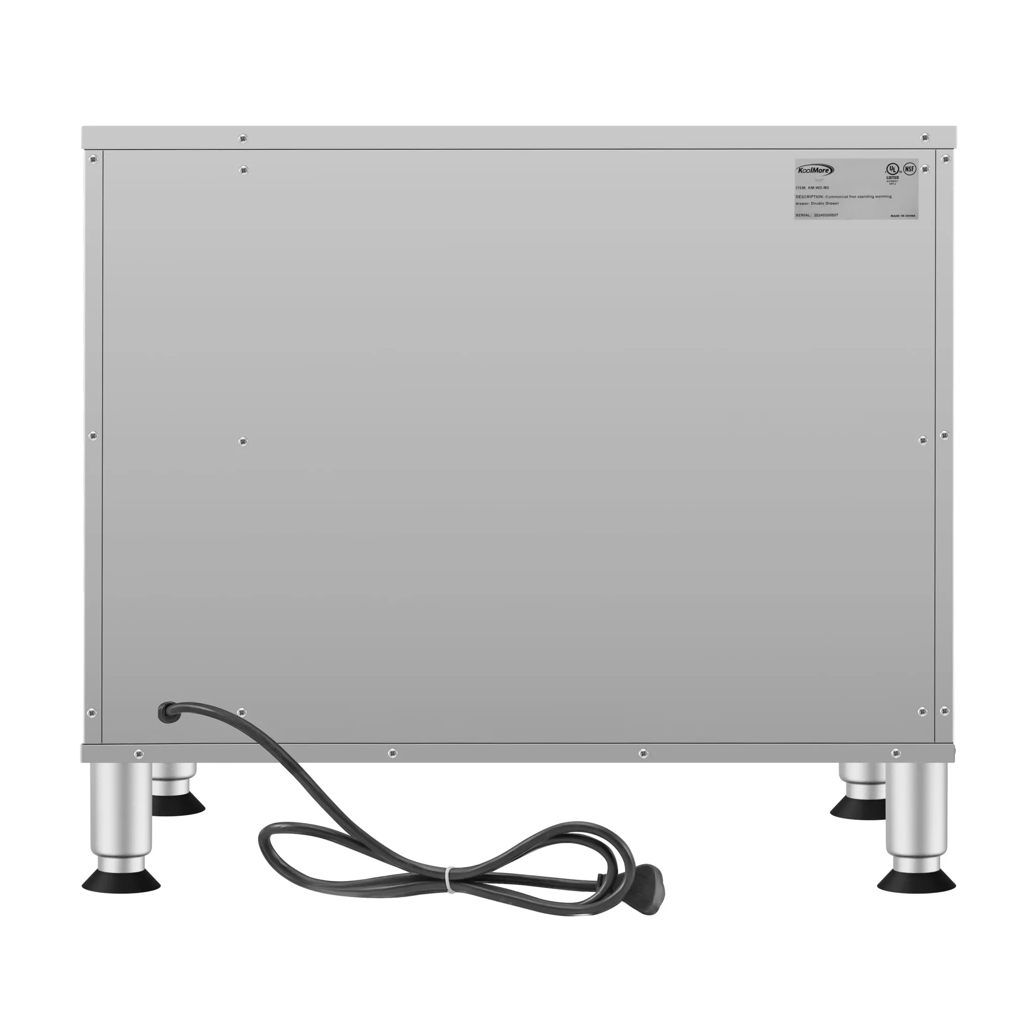 Two-Drawer Commercial Free Standing Warming Drawers in Stainless-Steel (KM-WD-M2)