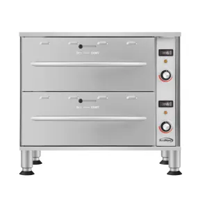 Two-Drawer Commercial Free Standing Warming Drawers in Stainless-Steel (KM-WD-M2)