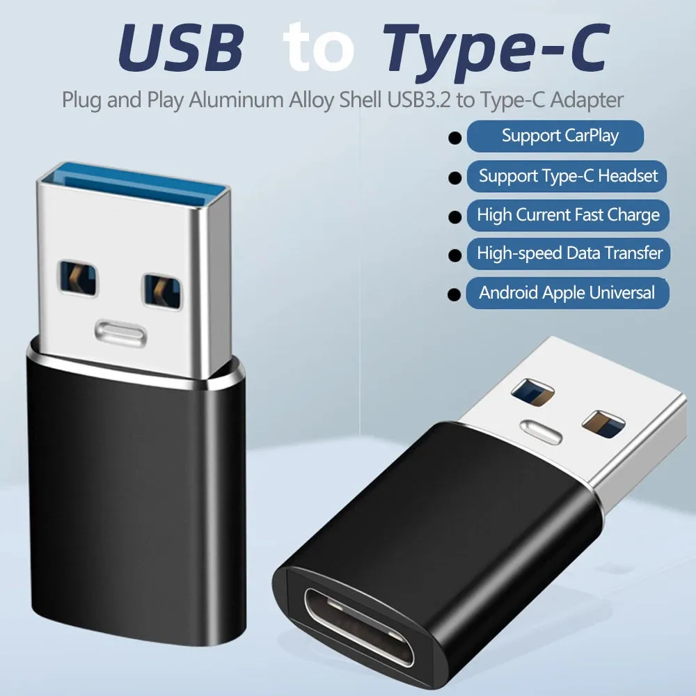 Ultra Fast 10Gbps Type C female to USB 3.2 Male OTG Adapter Converter Hridz