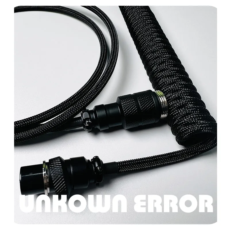 UNKNOWN ERROR COILED ARTISAN CABLE-BLACK